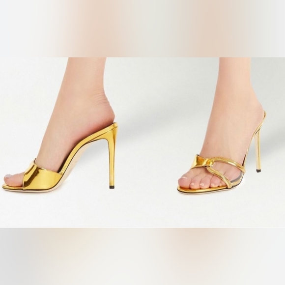 Giuseppe Zanotti Gold Mules - Picture 3 of 8